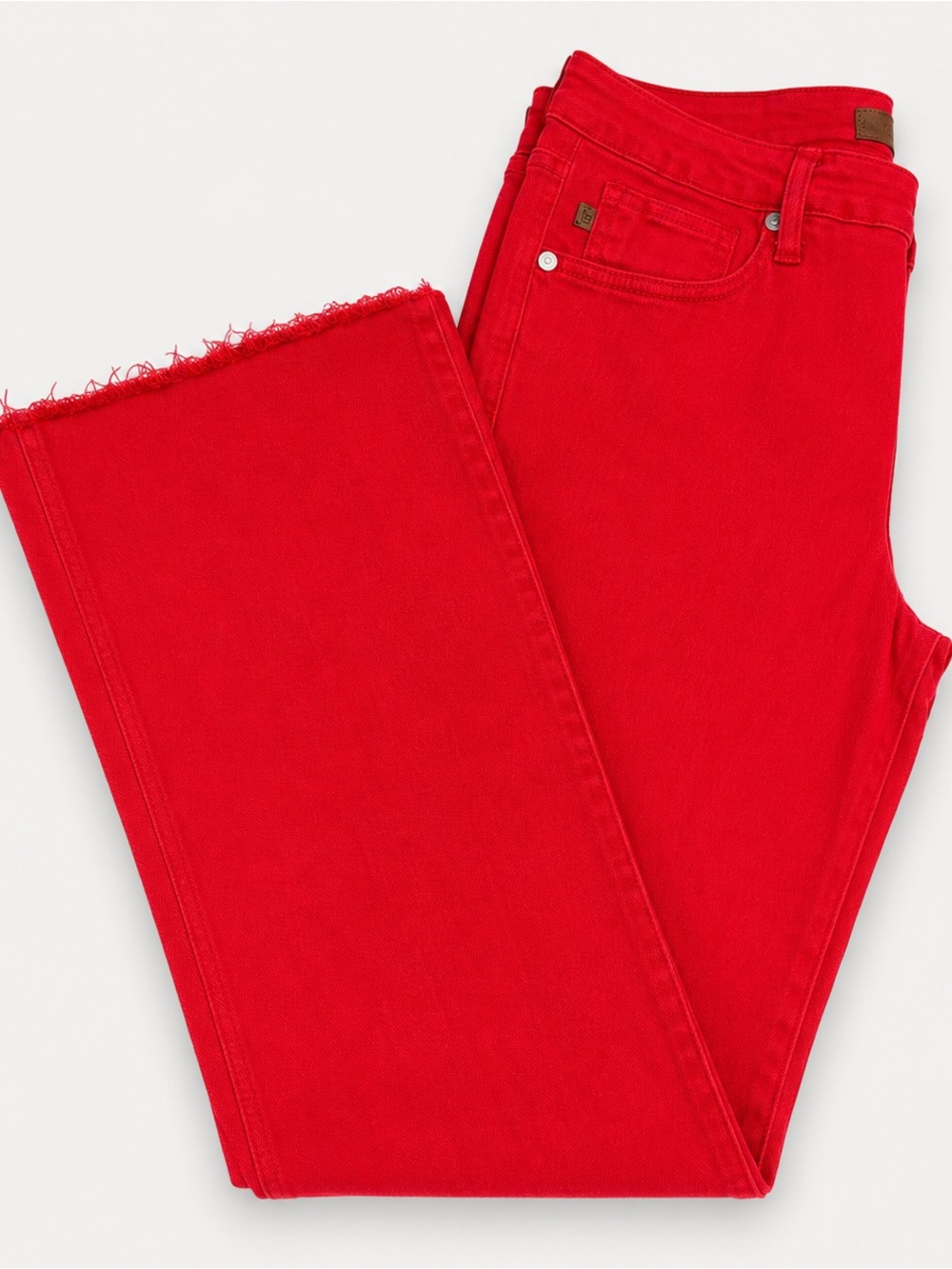 Judy Blue Red Denim Jeans with Signature Label